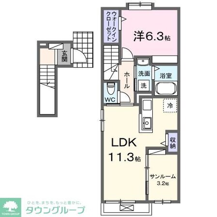 フラワー リッジの物件間取画像